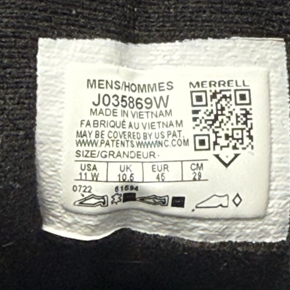 Merrell Moab 3 Mid Mens Rugged Hiking Boots Walnut Sz 11 Wide J035869 $150 MSRP - Picture 9 of 9